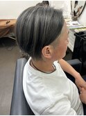 メンズシルバーハイライト×マッシュ