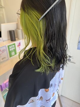 ケーアンドケー(K&K) イヤリングカラー×ライトグリーン