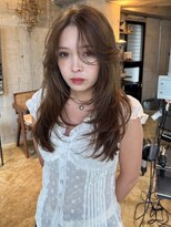 イーノ(ENO) Olive beige / layer cut