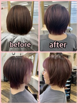 ビーンヘアスタジオ 蒲田(Bean hair studio) 変化を楽しむ進行形ヘア^ ^