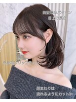 アフロートリノ(AFLOAT Leino) 前髪顔まわり小顔似合わせミディアムレイヤーグレージュカラー!