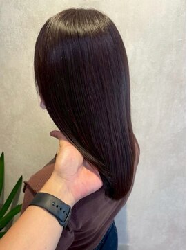 髪質改善/顔周りレイヤーカット/グレージュ[千葉/千葉駅]