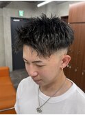 メンズスパイキーショートメンズパーマ