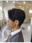 20代30代40代◎刈り上げセンターパートフェザーパーマ
