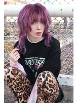 カプセル シンジュク(CAPSULE)&nbsp;CAPSULE ピンクパープル×ウルフカット