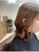 ルーチェココ(Lu'ce coco) インナーカラーラベンダーピンク