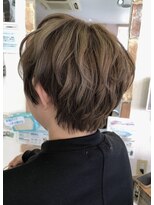 ドゥ スタイル 三国ヶ丘店(Duex Style) 【ダブルカラーの透明感】アッシュベージュ×デザインローライト