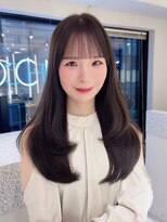 オモチャ 銀座(OMOCHA)&nbsp;顔周りレイヤーカット/韓国ロングシースルーバング