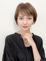 ソル 千早(S.O.L)&nbsp;千早/髪質改善/斜めバング☆マロンベージュ×丸みショート