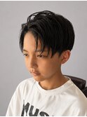 小学生キッズカット爽やかツーブロックセンターパート