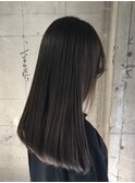 パープルグレー_ボブディ丸みショート無造作カール