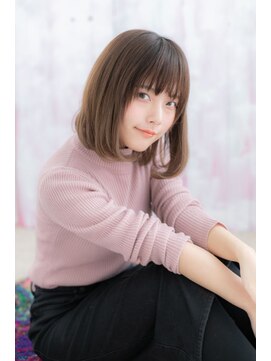 ミック 日暮里店(miq) 大人かわいい☆前下がりの小顔ナチュラルワンカール