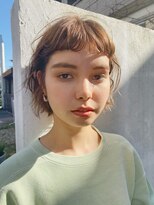 ソイ 下北沢(soi)&nbsp;光に透けるようなベージュ　ボブ