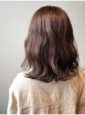 Aimee 波ウェーブ×ミルクティーブラウン