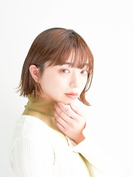 ジュール サウス 新宿南口(Joule South) 顔型別ヘアスタイル特集/マロンベージュ/Aラインボブ/新宿