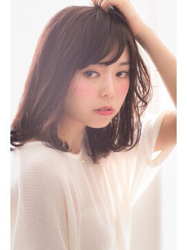 ソア 武蔵小杉(SOAR) ショコラベージュの小顔ベビーバングボブルフカール