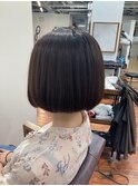 ナチュラル丸みボブ酸性ストレート