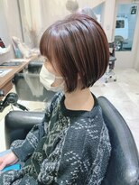 シェル 国分寺(shell)&nbsp;秋冬オススメ☆ワインレッド丸みボブ