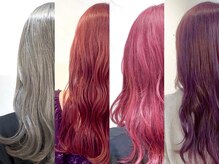 韓国風カラーもダブルカラーもケアブリーチを使用して髪に負担を最小限にして出すカラーにこだわっています