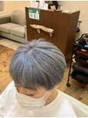 白髪ボカシのグレーカラー♪