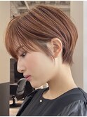 20代30代40代50代耳かけショート前髪なしハンサムショートカット