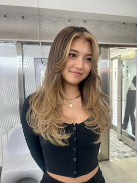 イキ 表参道(iki omotesando) ハッシュカット/フルバング/似合わせカット/レッドブラウン