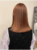 ハイライト/バレイヤージュ/オレンジベージュ/髪質改善/登戸