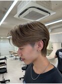 メンズ/センターパート/ニュアンスパーマ
