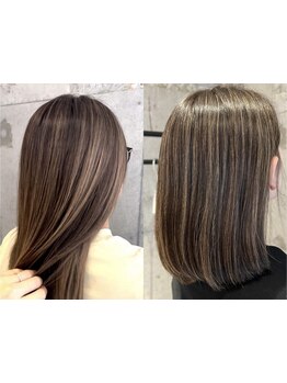 カラーリストによる高い技術とマンツーマン施術で、髪のお悩みに寄り添った提案が魅力。