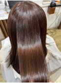 ☆伸びた部分だけリタッチ縮毛矯正ストレート