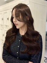 【kumu】韓国風小顔レイヤーカット/透明感艶ベージュカラー