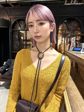 ノラ ヘアーサロン(NORA HAIR SALON) 【大久保】2回ブリーチで作るホワイトピンクカラー