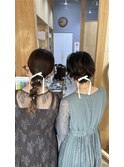 タイト編みおろし×ボブアップアレンジ