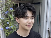オムファミーユラグ(homme, famille raugh)の雰囲気（#緩めの波巻きスパイラルパーマで作るメンズマッシュ◎）