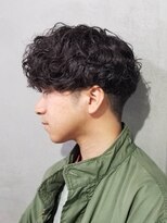 ディスイズバーバー(THIS IS BARBER)&nbsp;波巻きスパイラルパーマ ツーブロック マッシュショート【札幌】
