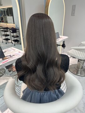 ロンドルピナス 小倉(Lond Lupinus) 黒髪カタログ/オリーブグレー/ココアベージュ/小顔に見せるヘア