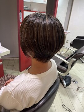 白髪ぼかしハイライト