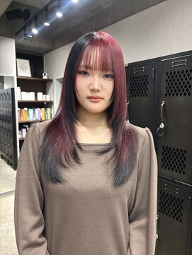 ワインレッド×デザインカラー