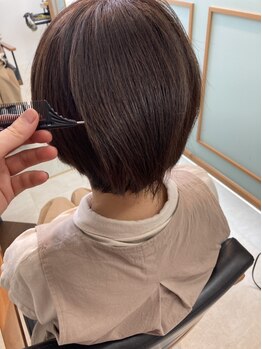 プライムナイン(primenine)の写真/【駐車場有/新札幌駅徒歩5分】ショートカットもお任せ☆お客様に寄り添い、髪と頭皮に優しい施術を*