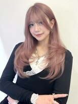 ゲーム 梅田(GAME) ケアブリーチ2回/ピンクベージュ/ピンク/レイヤーカット