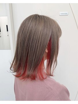 シェリ ヘアデザイン(CHERIE hair design) インナーカラー×レッド☆
