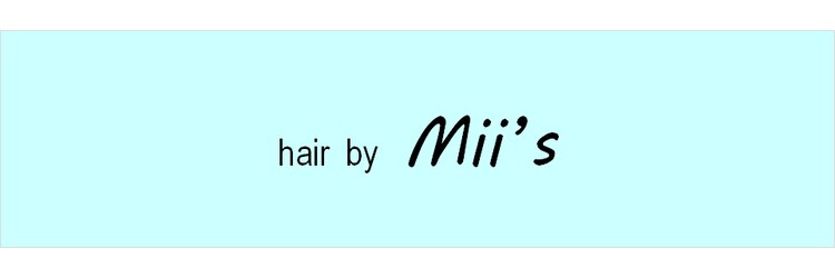 ヘアー バイ ミーズ(hair by Mii’s)のサロンヘッダー