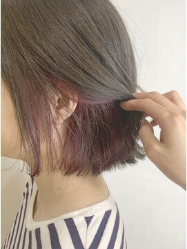 オールド 八王子店(old) 【old/八王子】インナーカラー×バーガンディー