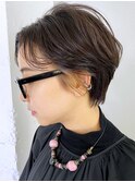 ハンサムショート_カーキグレージュマッシュショート_ba317472