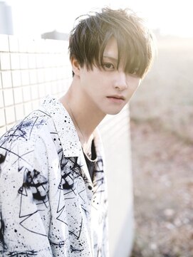 シャフト(SHAFT) SHAFT_メンズヘア/マッシュウルフ/カーキアッシュ/THROWカラー