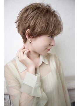 クレドガーデン 綾瀬店(CRED GARDEN) 大人可愛い20代30代40代黒髪前下がりショートボブ丸みショート
