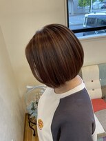ヘアーメイク フェヌア(Hair Make fenua) pink brown【natural highlight】