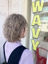 ウェイビー(WAVY)&nbsp;パーマxライトグレー