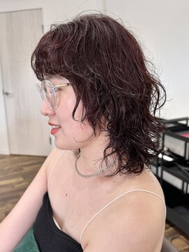 コス(KoS) ウルフパーマニュアンスモダンレトロ風