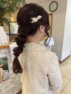 エルパティオ(EL PATIO) 編みおろしヘアアレンジ
